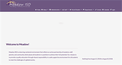 Desktop Screenshot of meadowisd.net